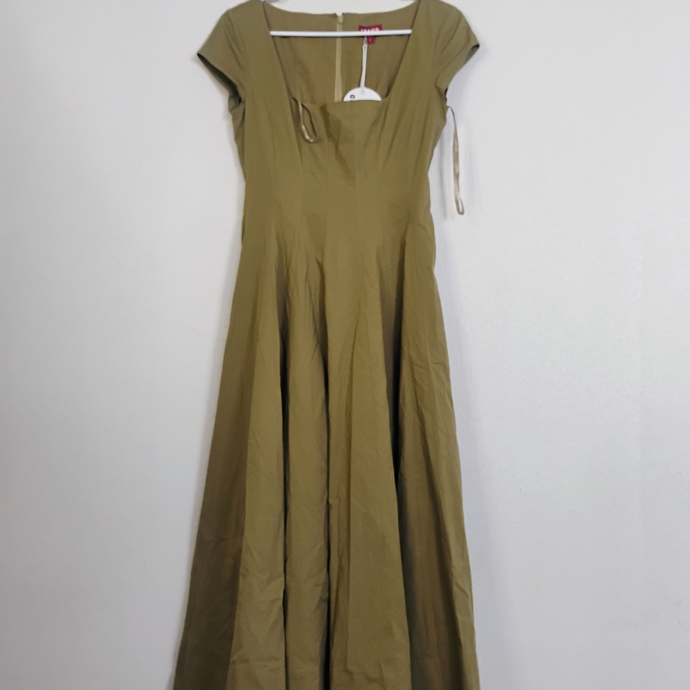 STAUD Olive Green Dress Size 4